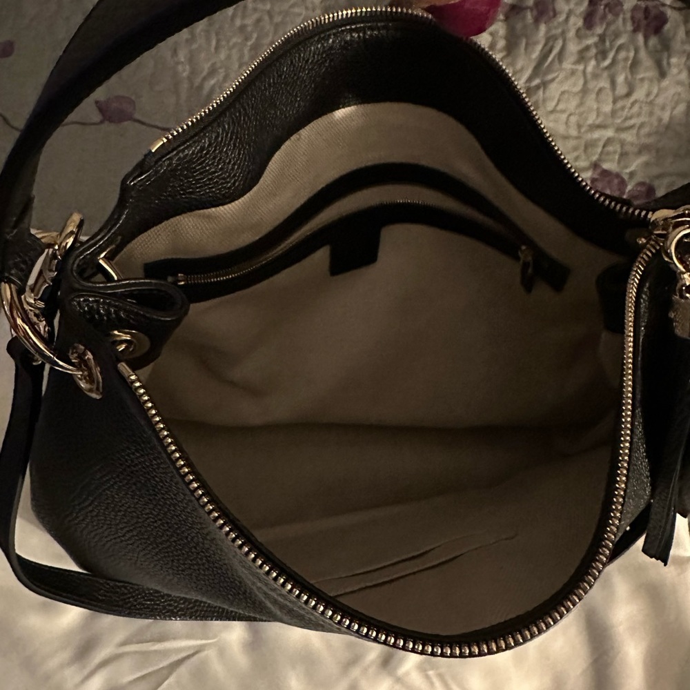 ✨Gucci Marmont Bag Messenger Hobo Soho New Satchel Gg Black Leather Tote✨ - Picture 4 of 5